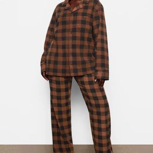 SKIMS FLEECE PLAID SLEEP SET | JASPER BUFFALO